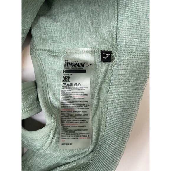 Gymshark Sports Bra Seamless Green Size Small Set of 2 Workout Fitness - Picture 9 of 9